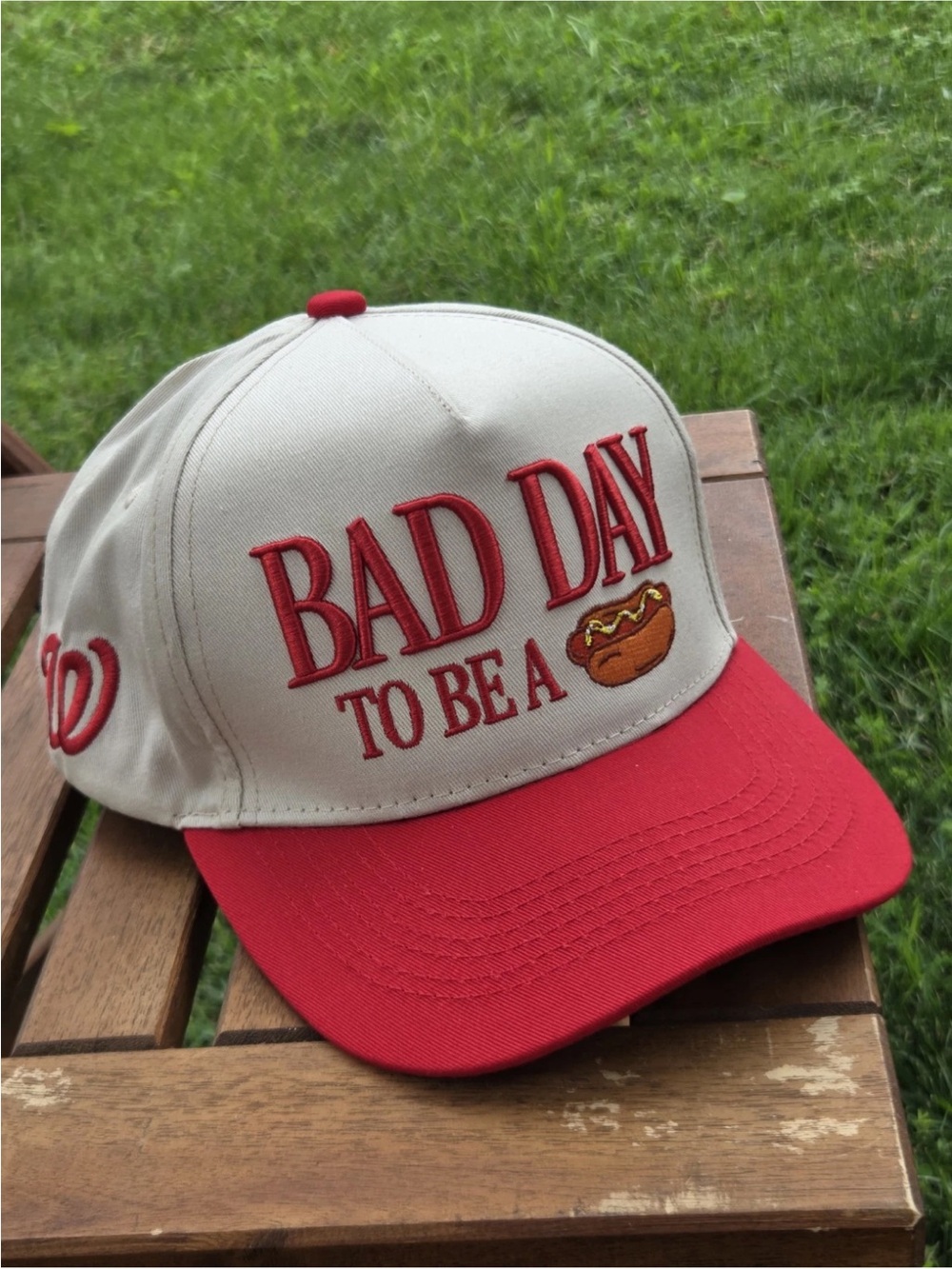 Washington Nationals Bad Day To Be A Hot Dog Baseball Hat Cap